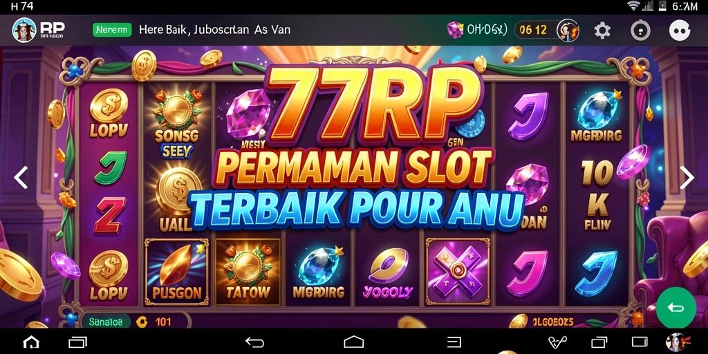 Tampilan gameplay Slot yang menegangkan dan menghibur di 77RP.
