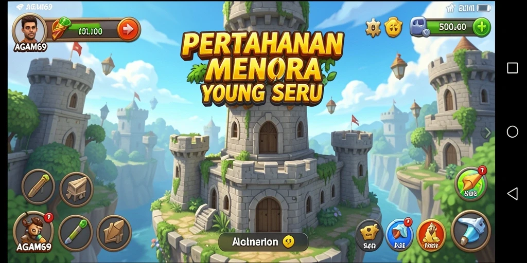 Gameplay seru AGAM69 dengan strategi Tower Defense yang menantang.