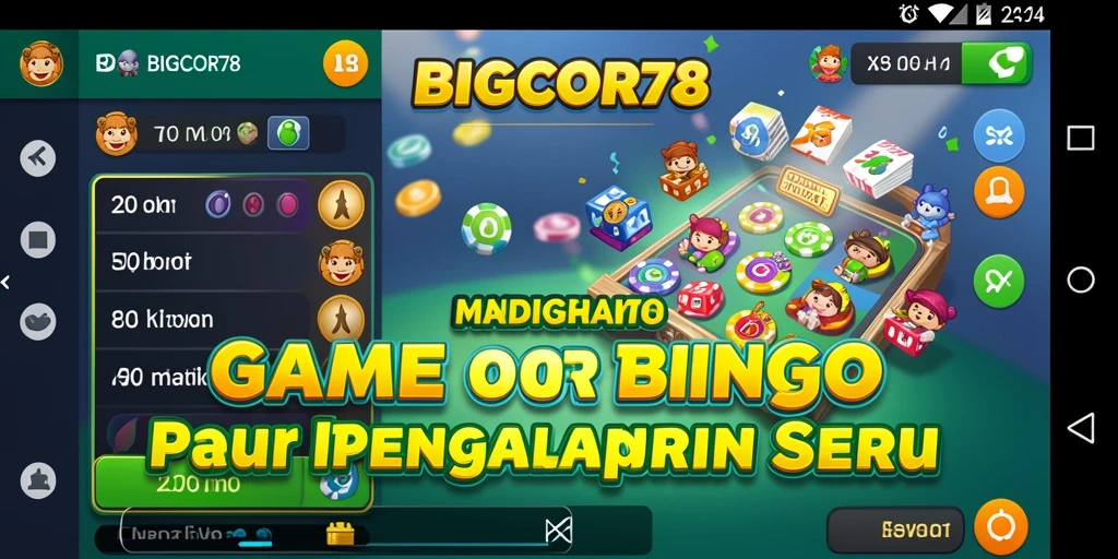 Tampilan permainan Bingo yang seru dan interaktif.