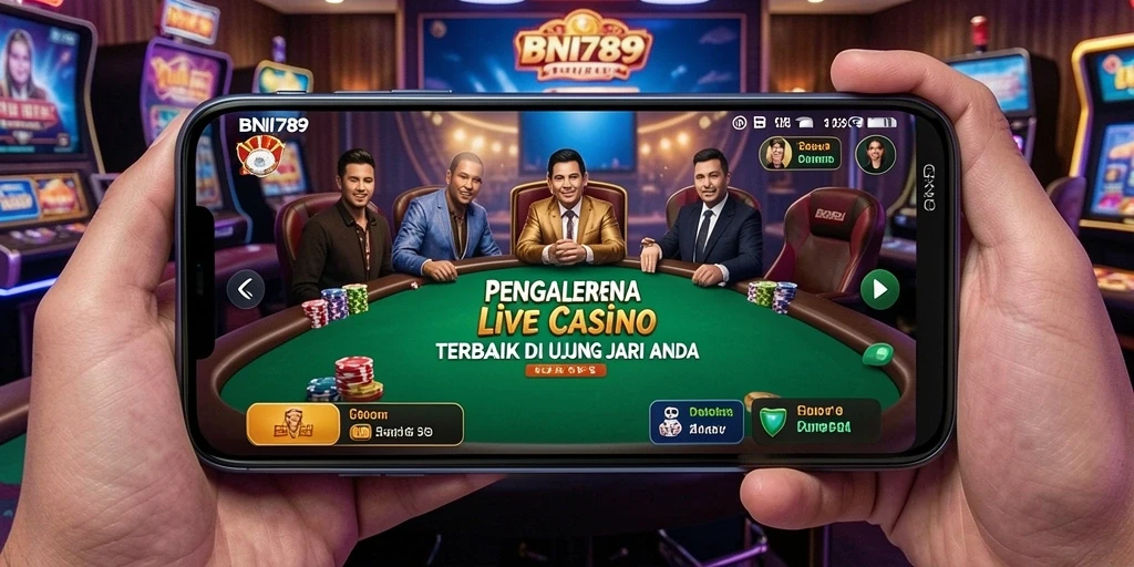 Tampilan gameplay Live Casino yang menarik dan interaktif di BNI789.