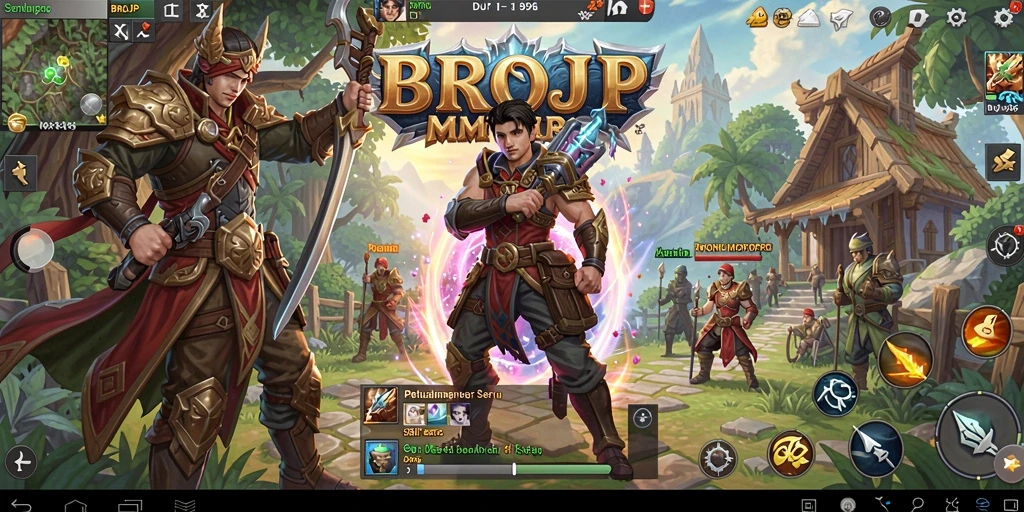Gameplay seru di dunia MMORPG BROJP dengan grafis menawan.