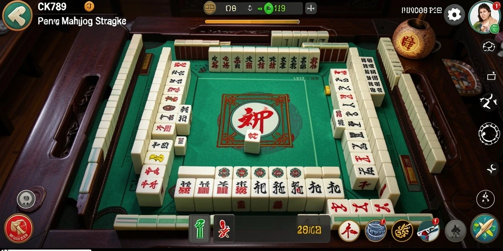 Tampilan gameplay CK789 yang menakjubkan dalam aksi Mahjong.