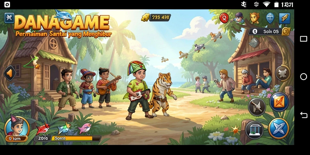 Screenshot gameplay <strong>DANAGAME</strong> menampilkan aksi seru dan menenangkan.