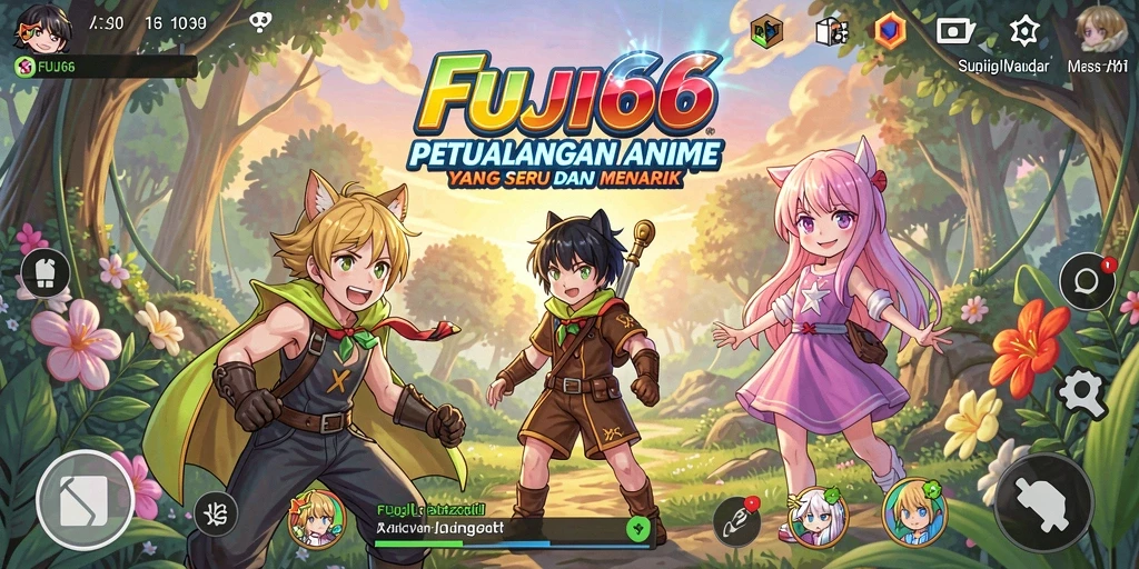 Tampilan gameplay FUJI66 yang menarik dan penuh warna.