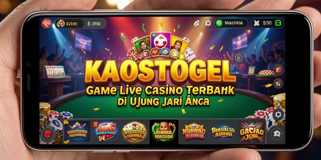 Gameplay seru dengan dealer live di KAOSTOGEL.