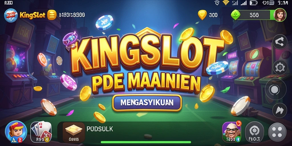 Tampilan gameplay KINGSLOT yang menarik dan penuh warna.