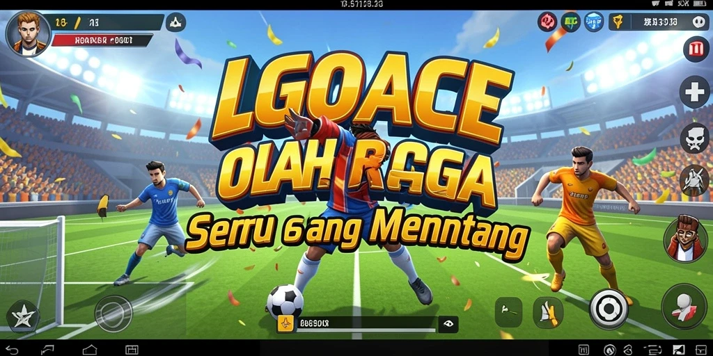 Screenshot menunjukkan aksi intens dalam pertandingan olahraga di LGOACE.