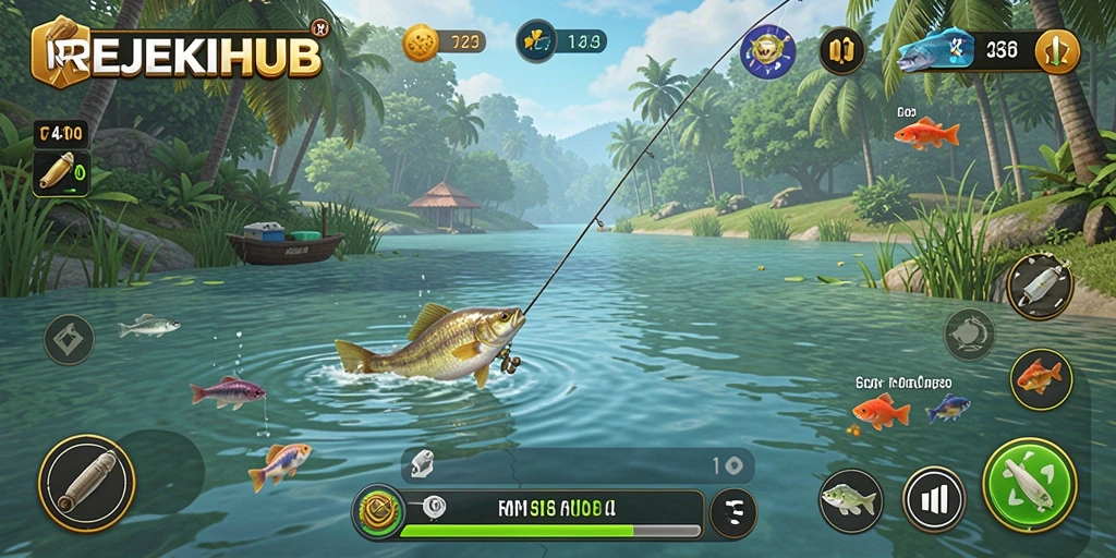 Tangkapan ikan yang luar biasa di REJEKIHUB, pengalaman memancing mendebarkan.