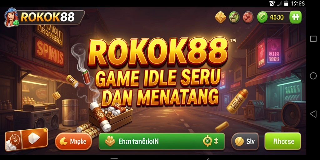 Tampilan gameplay ROKOK88 yang seru dan adiktif.