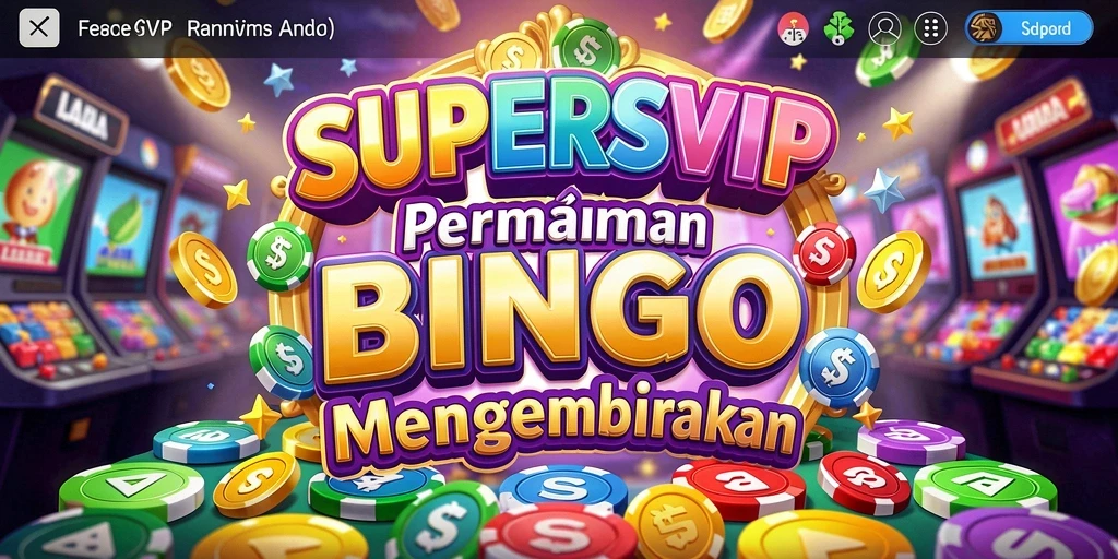Tangkapan layar gameplay SUPERSVIP yang menampilkan keseruan permainan Bingo.