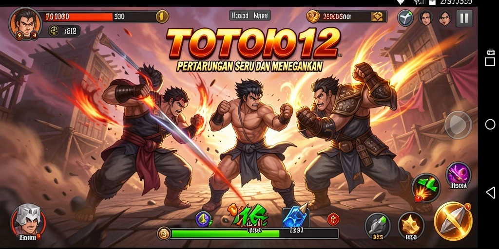 Menampilkan pertempuran epik antara karakter dalam TOTO12.