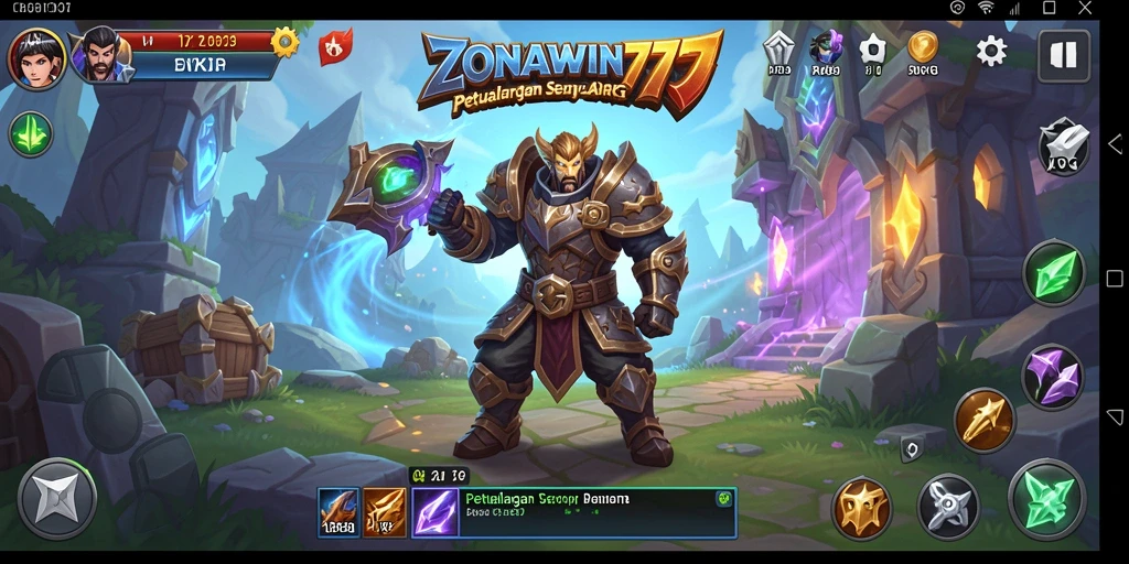 Tampilan penuh aksi gameplay ZONAWIN777 yang memikat.