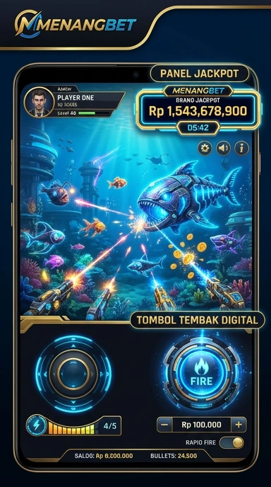 Tampilan antarmuka utama aplikasi menangbet.